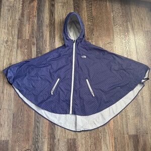 The North Face DryVent Hooded Rain Poncho Cape | Polka Dot | One Size